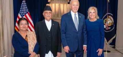 अमेरिकी राष्ट्रपति जो वाइडेनद्धारा प्रधानमन्त्री केपी ओलीको स्वागत