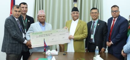 प्रधानमन्त्रीसमक्ष उद्धार कोषमा एकैदिन साढे तीन करोड हस्तान्तरण