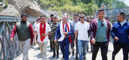 बाढीले क्षति पुर्याएको मेलम्ची र हेलम्बु क्षेत्रको पुननिर्माणमा लाग्ने सरकारी उद्घोष 