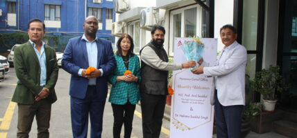 मानार्थक वाणिज्यदूत प्रदिप कुमार श्रेष्ठ र नेपालका लागि दक्षिण अफ्रिकी राज्यका राजदूतबीच भेटघाट, व्यापारिक अवसर खोजी गर्नेबारे छलफल