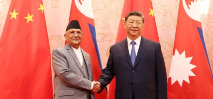 प्रधानमन्त्री ओली चीनमा, राष्ट्रपति सी चिनफिङसँग भेटवार्ता