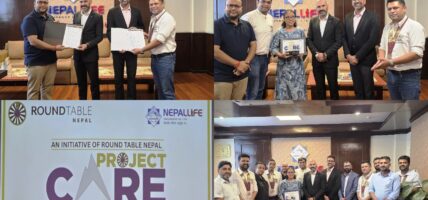 प्रोजेक्ट केयर अभियानअन्तर्गत नेपाल लाइफद्वारा राउन्ड टेबल नेपालसँगको सहकार्यमा सगरमाथामा थुप्रिएका ५,००० किलोग्राम फोहोर सङ्कलन