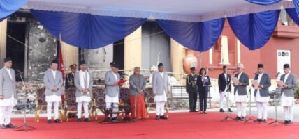 नवनियुक्त अर्थ, ऊर्जा र गृहमन्त्रीले लिए सपथ