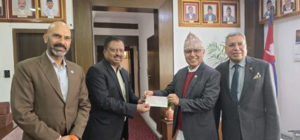 नेपाल लाइफद्वारा भौतिक पूर्वाधार पुर्ननिर्माण कोषमा रु. १ करोड ५० लाखको सहयोग