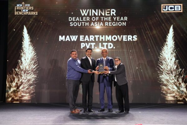MAW Earthmovers Wins “Dealer of the Year- South Asia Region” for 4th Consecutive Year