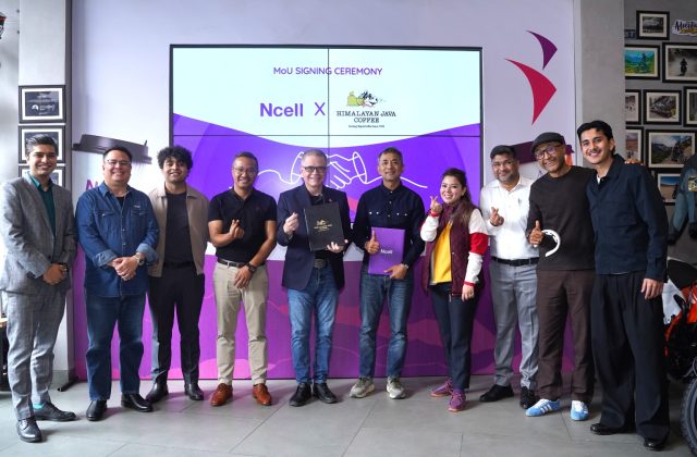 एनसेल प्रयोगकर्तालाई हिमालयन जाभा कफीको प्रत्येक चुस्कीमा छुट