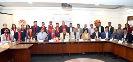 नेपाल चेम्बर र एनआरएनएका नव–निर्वाचित पदाधिकारीबीच छलफलः वैदेशिक लगानी आकर्षण अपरिहार्य