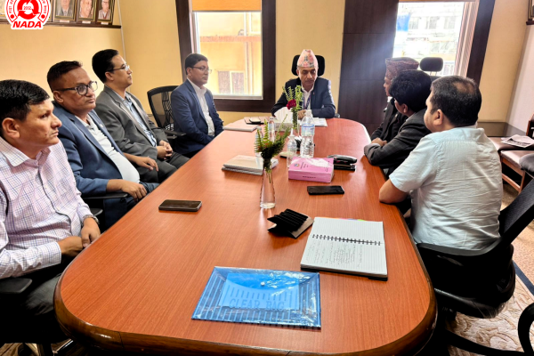 नाडाले गर्यो भन्सार विभागका महानिर्देशकसँग अधिकतम मूल्य सूचिसहितको स्टिकर टाँस्नेबारे छलफल