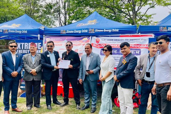 लायन्स क्लवको आयोजनामा रक्तदान सम्पन्न