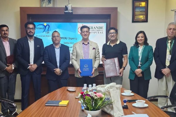 नेशनल लाईफ र ग्राण्डी इन्टरनेशनल हस्पिटलबीच मेडिकल सेवा सम्झौता