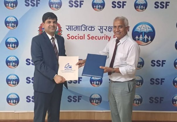 सामाजिक सुरक्षा कोष र काठमाडौं इन्स्टिच्युट अफ चाइल्ड हेल्थबीच स्वास्थ्य सेवा प्रवाहसम्बन्धी सम्झौता