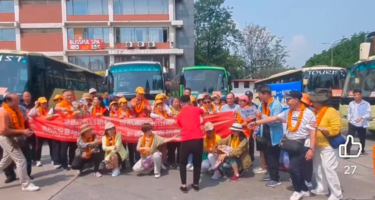 शेन्जेन–काठमाडौं सिधा उडानबाट १७५ चिनियाँ पर्यटक नेपाल आए,पर्यटन प्रवर्द्धनमा नयाँ आयाम