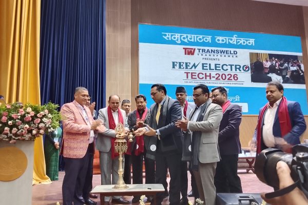 ट्रान्सवेल्ड ट्रान्सफर्मरद्वारा प्रायोजित ‘फिन इलेक्ट्रो–टेक २०२६’ को १२औं संस्करण भृकुटीमण्डपमा सुरु