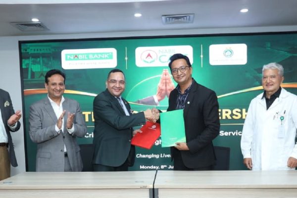 नबिल बैंक र धुलिखेल अस्पतालबीच अत्यावश्यक स्वास्थ्य तथा पुनःस्थापना सेवा सुदृढ गर्न ६ करोड रुपैयाँको रणनीतिक साझेदारी नबिल बैंक र धुलिखेल अस्पतालबीच अत्यावश्यक स्वास्थ्य तथा पुनःस्थापना सेवा सुदृढ गर्न ६ करोड रुपैयाँको रणनीतिक साझेदारी