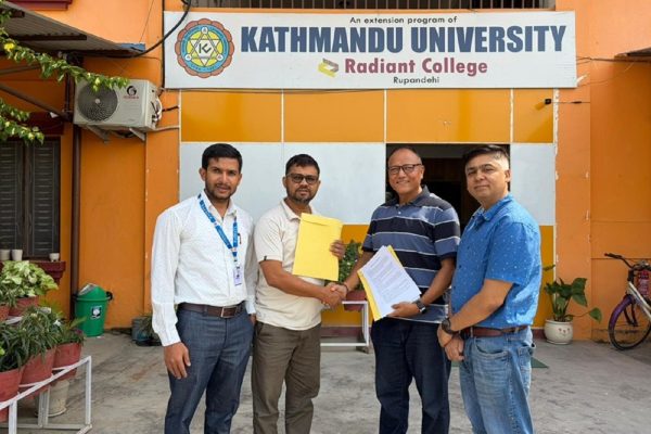 नेपालमा प्रविधि शिक्षालाई रूपान्तरण गर्न लुम्बिनी टेक र रेडियन्ट कलेजबीच सम्झौता