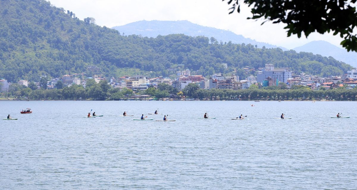 बढ्दो गर्मीमा फेवातालको आकर्षणः कायाकिङ्ग र स्ट्याण्ड अप प्याडल बोर्डिङमा रमाउँदै युवा पुस्ता