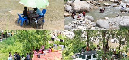 मकवानपुरको राप्ती खोलामा गर्मीयाम छल्न आउने भारतीय पर्यटकको चहलपहल बढ्दो