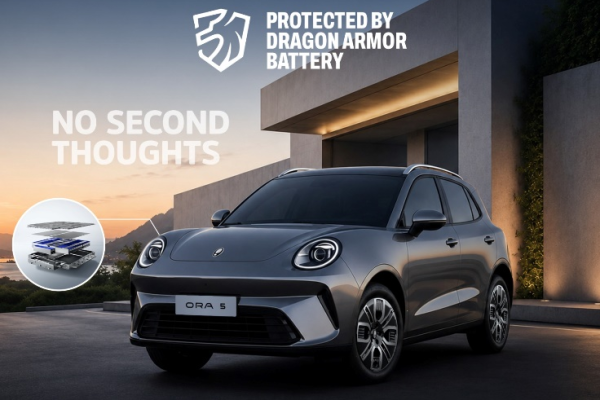 GWM ORA 5 Powered by Dragon Armor Battery Sets a New Benchmark in EV Safety and Performance GWM ORA 5 Powered by Dragon Armor Battery Sets a New Benchmark in EV Safety and Performance