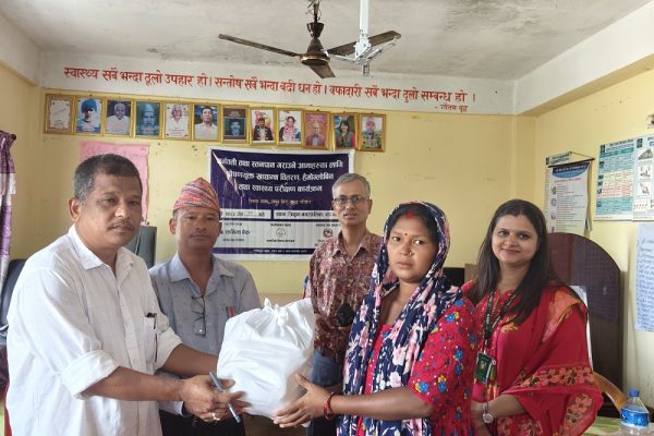 सानिमा बैंकद्वारा सातै प्रदेशमा गर्भवती तथा सुत्केरी महिलाहरुका लागि स्वास्थ्य शिविर र पौष्टिक खाना वितरण
